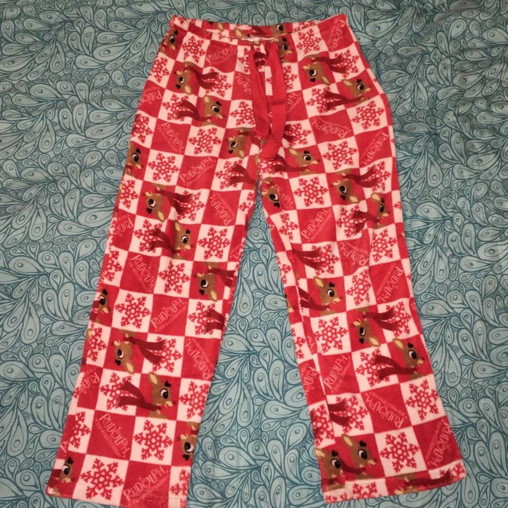 🌻 5/$25 Rudolph Plush Pajama Pants